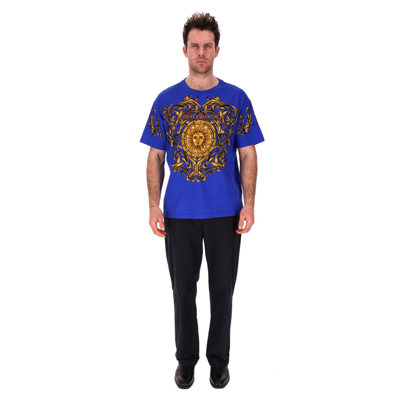 Versace Jeans Couture Baroque Sun Logo Printed T-Shirt. Size XXL