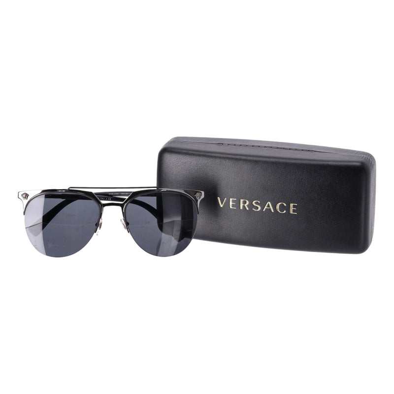 Versace Medusa Detailed Aviator Sunglasses