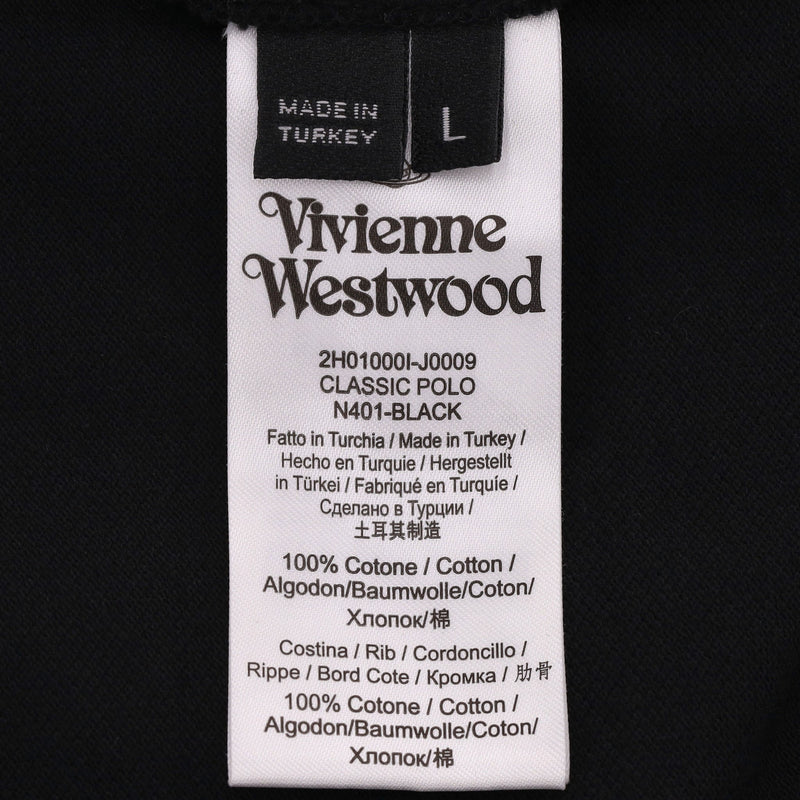 Vivienne Westwood Logo Cotton Polo Shirt. Size L