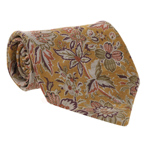 Ermenegildo Zegna Floral Silk Tie