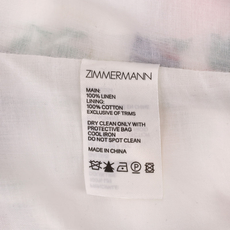 Zimmerman Floral Linen Top. Size 3