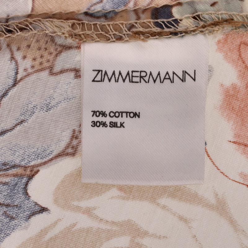 Zimmermann Floral Silk & Cotton Top. Size 1