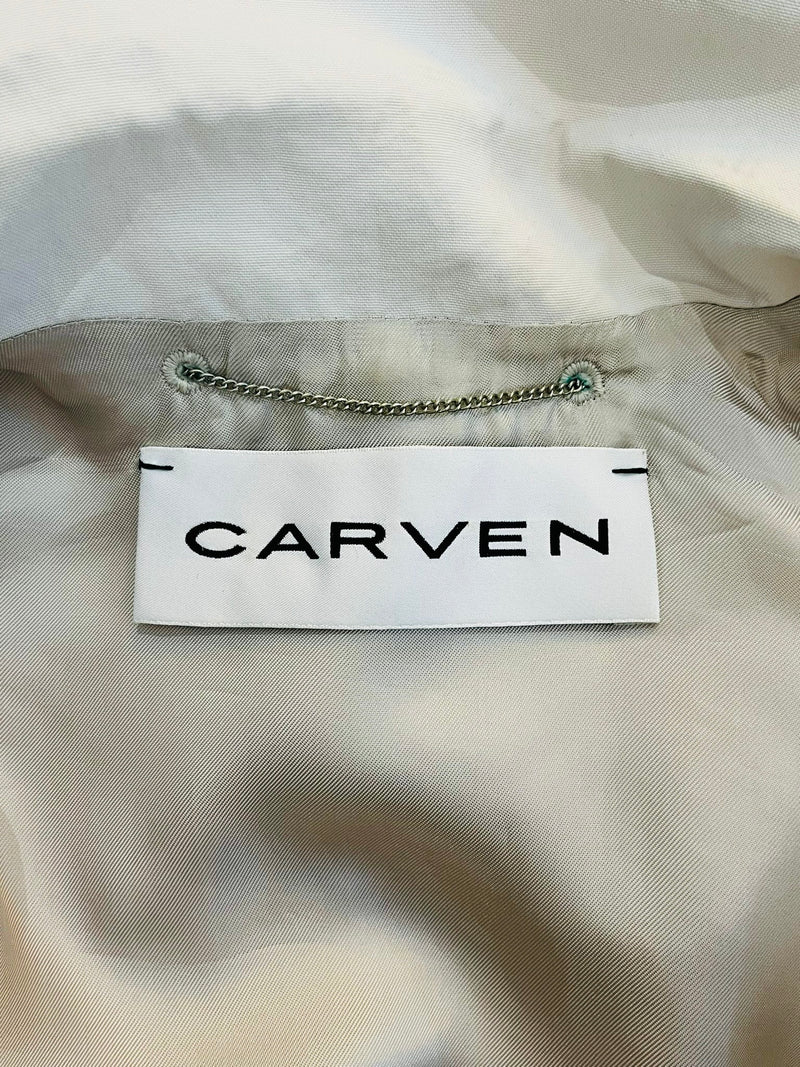 Carven Gathered Shirt Dress. Size 34FR