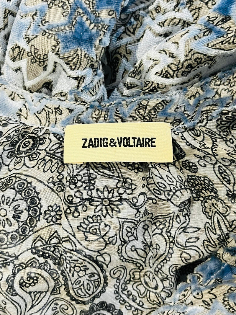 Zadig & Voltaire Printed Silk Blend Dress. Size XS