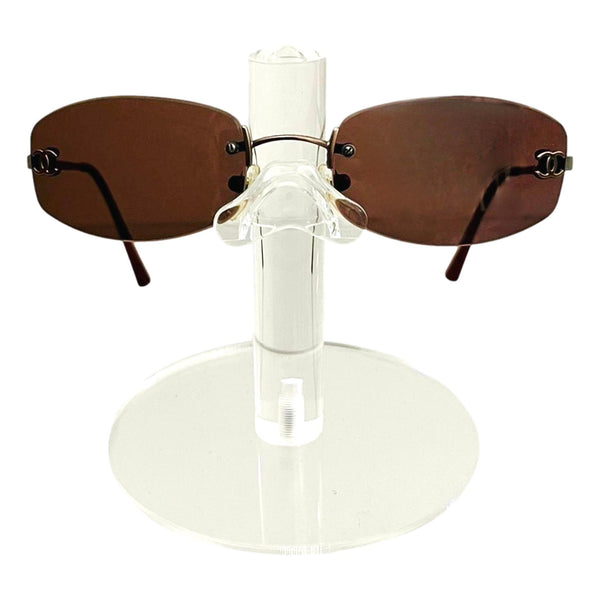 Chanel Rimless 'CC' Logo Sunglasses