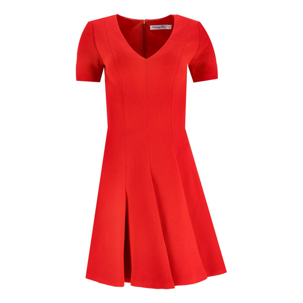 Christian Dior Wool Pleated Dress. Size 34FR