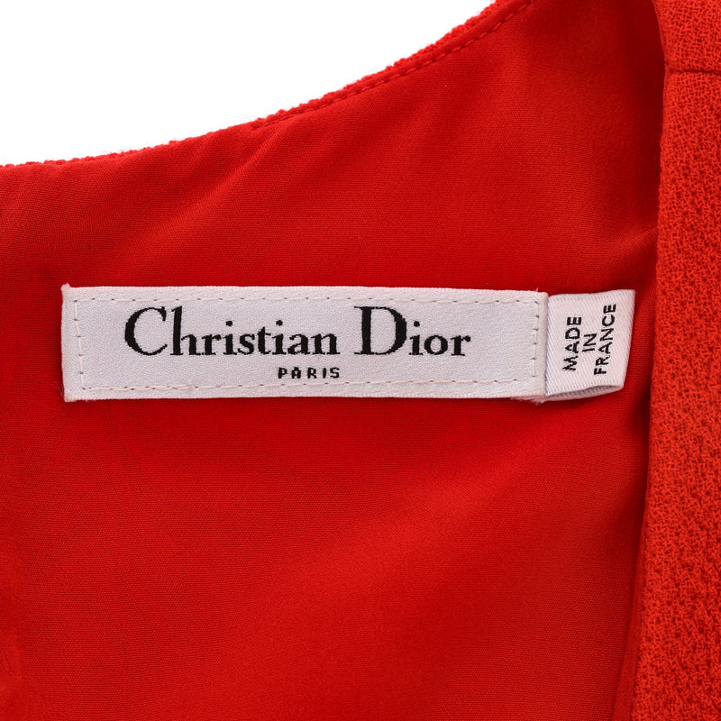 Christian Dior Wool Pleated Dress. Size 34FR