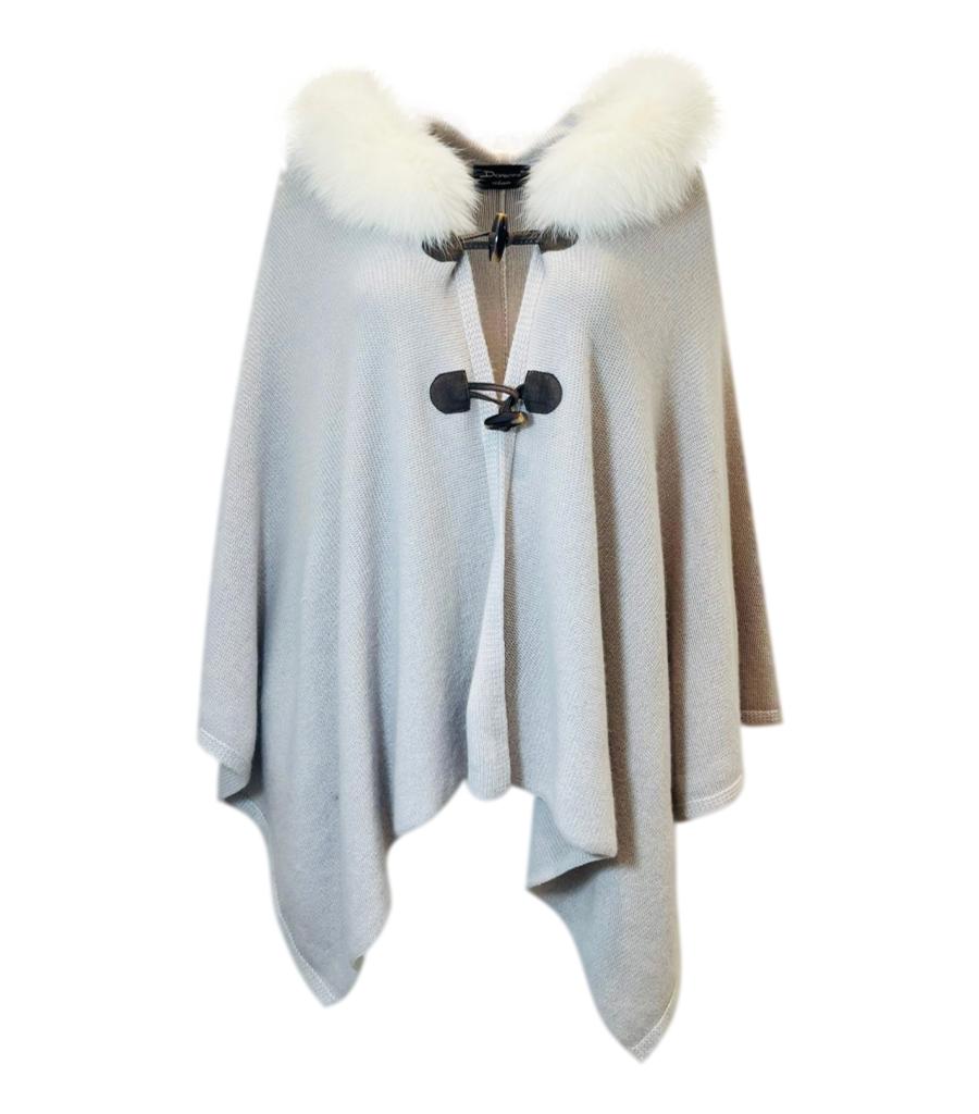 Doriani Rabbit Fur & Cashmere Cape. Size M – Shush London